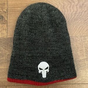Marvel Reversible Punisher & Daredevil Knit Beanie Hat NEW